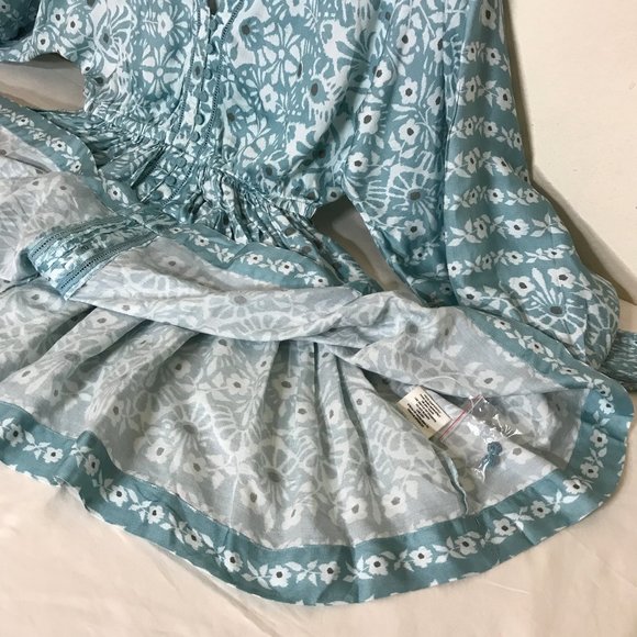 OMIKA NEW? Anthropolgie Harper Boho Hippie Style Deep V Neck Mini Dress or Tunic - Picture 8 of 15